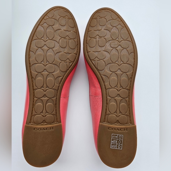 Coach NWT Benni Flat Shoes Coral Color Size 5.5 - Picture 3 of 8